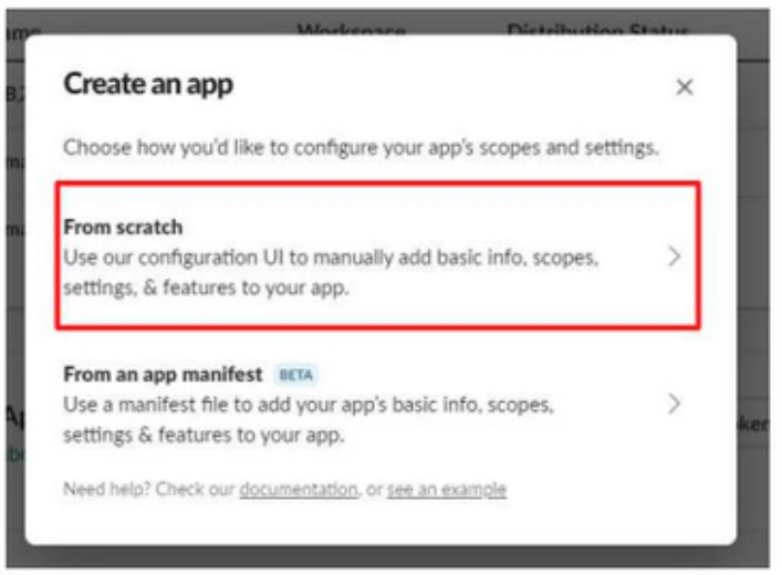 Create an appのFrom scratch